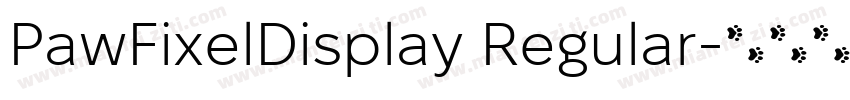PawFixelDisplay Regular字体转换
